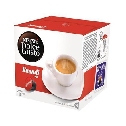 Papírenské zboží - Kávové kapsle "Dolce Gusto Buondi Caffé", 16 ks, NESCAFÉ