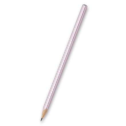 Papírenské zboží - Grafitová tužka Faber-Castell Sparkle - perleťové odstíny, sv. růžová