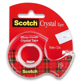 Papírenské zboží - Samolepicí páska 3M Scotch Crystal 19 mm x 7,5 m