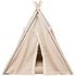 Papírenské zboží - Tipi BOHO mit Kissen, 55 x 65 x 44 cm, Baumwolle, beige