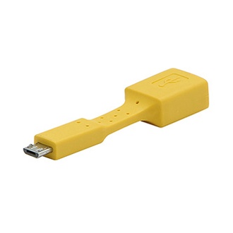 Papírenské zboží - Redukce USB (2.0) micro, USB micro M- USB A F, 0m, žlutá