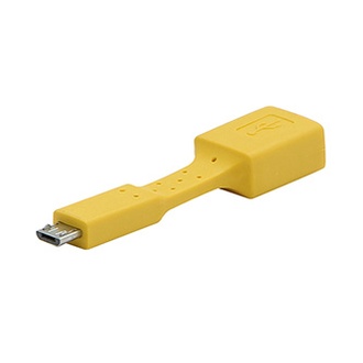 Papírenské zboží - Redukce USB (2.0) micro, USB micro M- USB A F, 0m, žlutá