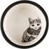 Papírenské zboží - Keramiknapf Zentangle für Katzen 0,3l/12 cm weiß/schwarz