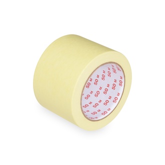 Papírenské zboží - Lepící páska krepová, žlutá 50 m x 75 mm [1 ks]