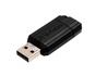 Papírenské zboží - USB-Stick „PinStripe“, schwarz, 64GB, USB 2.0, 10/4MB/sec, VERBATIM