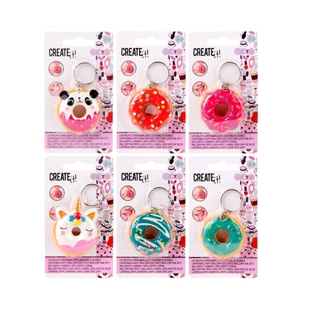 Papírenské zboží - Balzám na rty DONUT blistr, 6 druhů
