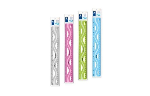 Papírenské zboží - Pravítko "Ultraflex", pružné, 30 cm, mix barev, STAEDTLER