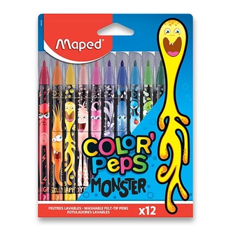 Papírenské zboží - Dětské fixy Maped Color'Peps Monster 12 barev