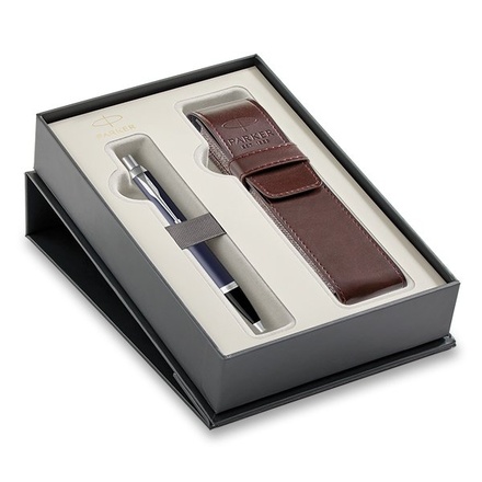 Papírenské zboží - Parker IM Blue CT kuličková tužka, dárková sada s pouzdrem