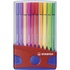 Papírenské zboží - Premium-Fasermarker – STABILO Pen 68 – ColorParade – 20-teiliges Schreibtischset blau/rot