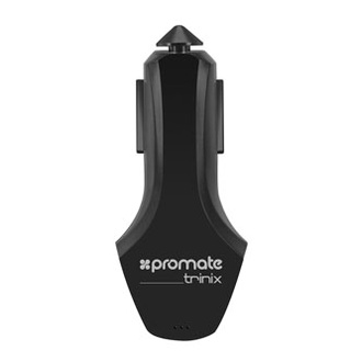 Papírenské zboží - Promate, Autonabíječka, Trinix, 12-24V, 5-12V, 1.5-3mA, Quick Charge 3.0, USB-C, USB