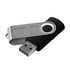 Papírenské zboží - Goodram USB flash disk, USB 2.0, 64GB, UTS2, schwarz, UTS2-0640K0R11, USB A, mit einer drehbaren Kappe