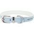 Papírenské zboží - Active Comfort Lederhalsband mit Steinen - hellblau XS-S: 20-24 cm/12 mm