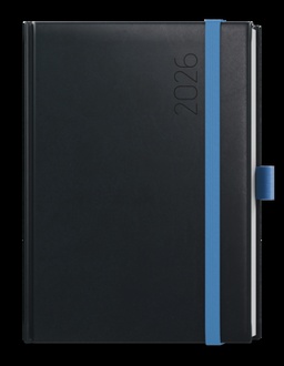 Papírenské zboží - Týdenní diář - Oskar - Reno - A5 - černá