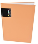 Papírenské zboží - Záznamní kniha A4 PASTELINI meruňková lamino mat