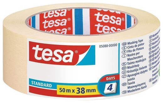 Papírenské zboží - Maskovací páska "Standard 5088", 38 mm x 50 m, TESA