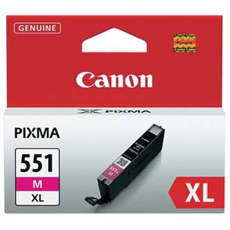Papírenské zboží - Canon originální ink CLI551M XL, magenta, 11ml, 6445B001, high capacity, Canon PIXMA iP72