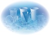 Papírenské zboží - Wasserbecher (PP) Blue Cup durchmesser 70mm 0,2L [100 St.]