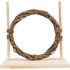 Papírenské zboží - Agility-Set für Nagetiere – Hindernis, Kreis, Holz/Weide, 28 × 26 × 12 cm