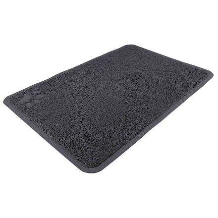 Papírenské zboží - PVC předložka s tlapkou, šedá k WC 40 x 60 cm 