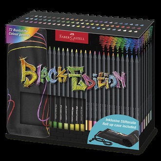 Papírenské zboží - Pastelky Faber-Castell Black Edition rolovací pouzdro, 72 ks