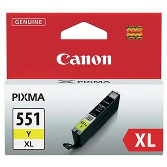 Papírenské zboží - Canon originální ink CLI551Y XL, yellow, 11ml, 6446B001, high capacity, Canon PIXMA iP725