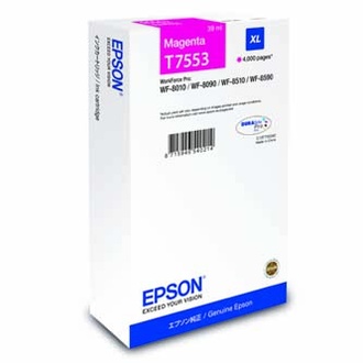 Papírenské zboží - Epson originální ink C13T755340, T7553, XL, magenta, 4000str., 39ml, 1ks, Epson WorkForce