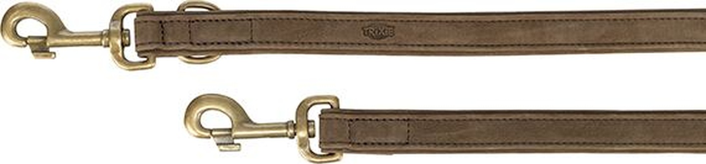 Papírenské zboží - Vodítko PURE kožené nastavitelné, hnědáL-XL: 2 m/ 25 mm