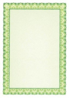 Papírenské zboží - Papír s motivem Diplom, zelená, A4, 115g, APLI [10 listů]
