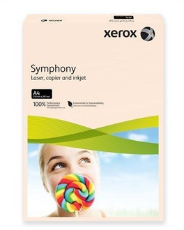 Papírenské zboží - Xerografický papír "Symphony", lososová, A4, 80g, XEROX