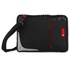 Papírenské zboží - Tasche na Tablet 10,2&quot;, schwarze mit roten Elementen aus Nylon, Crown