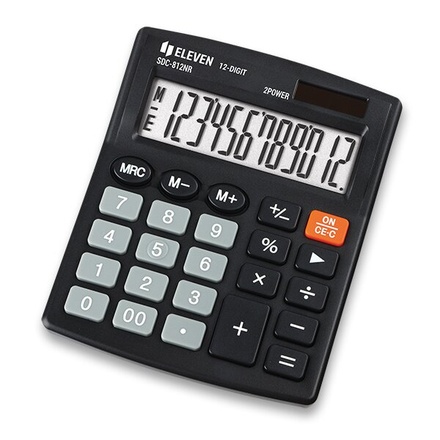 Papírenské zboží - Stolní kalkulátor Eleven SDC-812NR