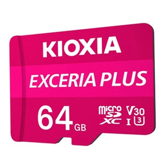 Papírenské zboží - Kioxia Paměťová karta Exceria Plus (M303), 64GB, microSDXC, LMPL1M064GG2, UHS-I U3 (Class
