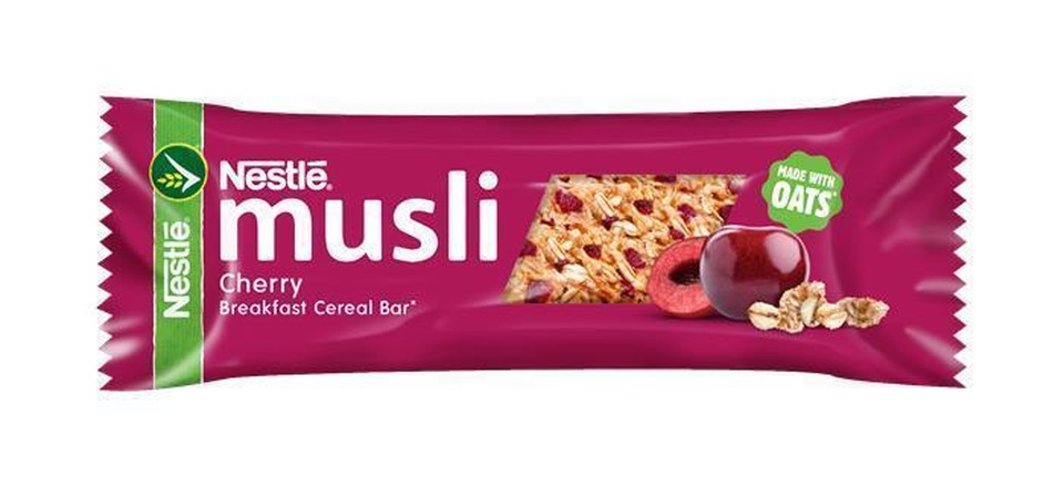 Papírenské zboží - Müsli tyčinka, višeň, 35 g, NESTLÉ