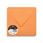 Papírenské zboží - Barevná obálka Clairefontaine oranžová, 165 × 165 mm [20ks]