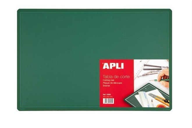Papírenské zboží - Řezací podložka, A3, 450x300x3 mm, zelená, APLI
