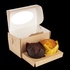 Papírenské zboží - ECO-Papierbox für Muffins 100x160x100 mm braun mit Fenster [25 Stück]