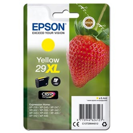 Papírenské zboží - Epson originální ink C13T29944012, T29XL, yellow, 6,4ml, Epson Expression Home XP-235,XP-