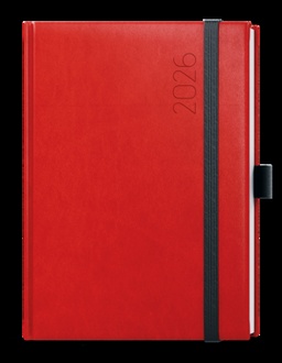 Papírenské zboží - Denní diář - David - Reno - A5 - červená