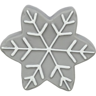 Papírenské zboží - Vánoční hvězdička, se zvukem, 10 cm, latex, šedá