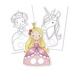 Papírenské zboží - Avenue Mandarine Graffy Puppet Princesses Malvorlagen