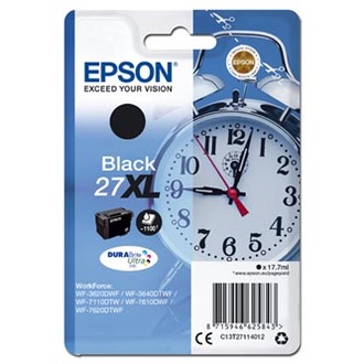 Papírenské zboží - Epson originální ink C13T27114012, 27XL, black, 17,7ml, Epson WF-3620, 3640, 7110, 7610,