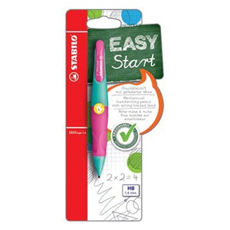 Papírenské zboží - Ergonomická mechanická tužka pro leváky STABILO EASYergo 1.4 tyrkysová/růžová - HB