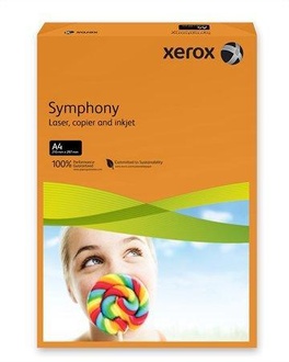 Papírenské zboží - Xerografický papír "Symphony", oranžová, A4, 80g, XEROX