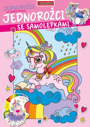 Papírenské zboží - Omalovánka - A4 - se samolepkami - Jednorožci