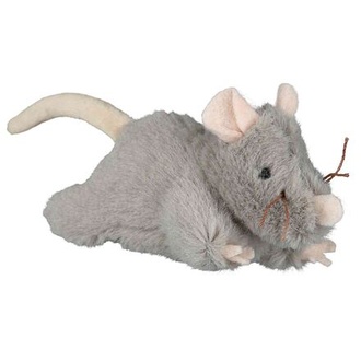 Papírenské zboží - Plyšová myš šedá, robustní 15 cm 