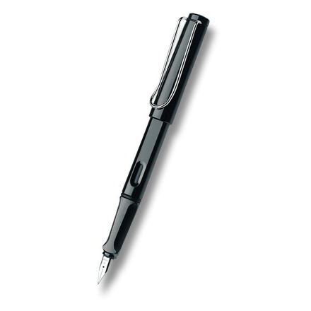 Papírenské zboží - Lamy Safari Shiny Black plnicí pero hrot LH