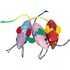 Papírenské zboží - Maus mit Katzenminze gewebt, 7 cm, verschiedene Farben