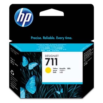 Papírenské zboží - HP originální ink CZ132A, HP 711, yellow, 29ml, HP DesignJet T120, T520