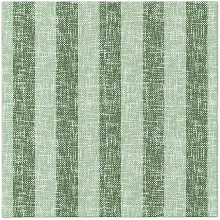 Papírenské zboží - Ubrousky PAW AIRLAID 40x40 cm Linen Stripes green
 [50 ks]